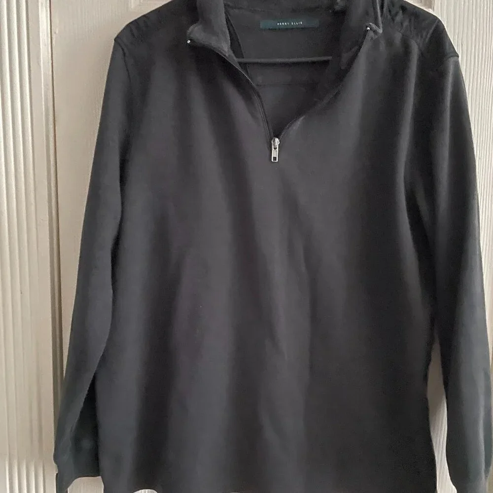2/$25.00 Perry Ellis Zip Up Sweater L - Picture 1 of 3